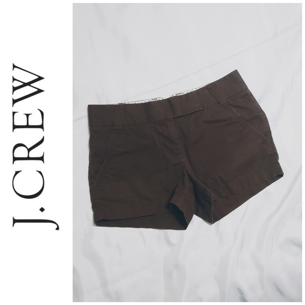 J.Crew Brown Chino Shorts (Size 2)